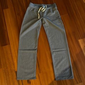 Figs XXS petite scrub pants Livingston heather denim